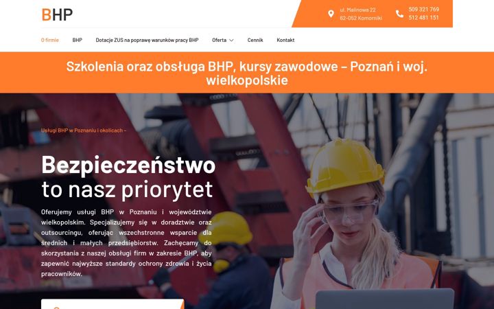 Snímek obrazovky bhp-poznan-szkolenia.pl