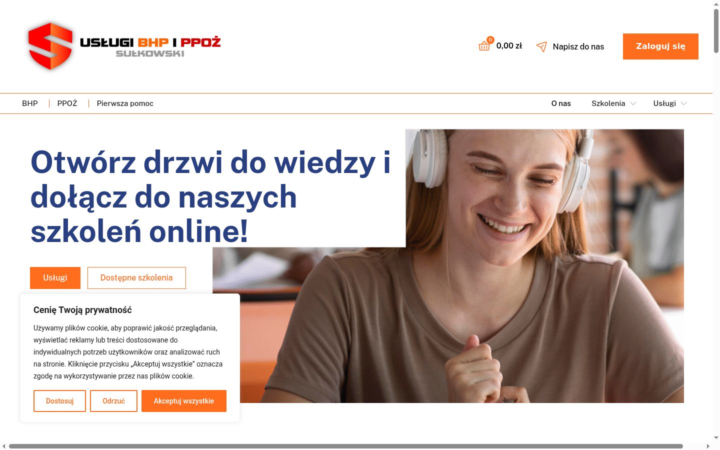 Snímek obrazovky baneru souhlasu zobrazeného před jakoukoli interakcí