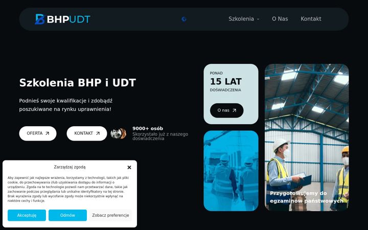 Snímek obrazovky bhp-udt.pl