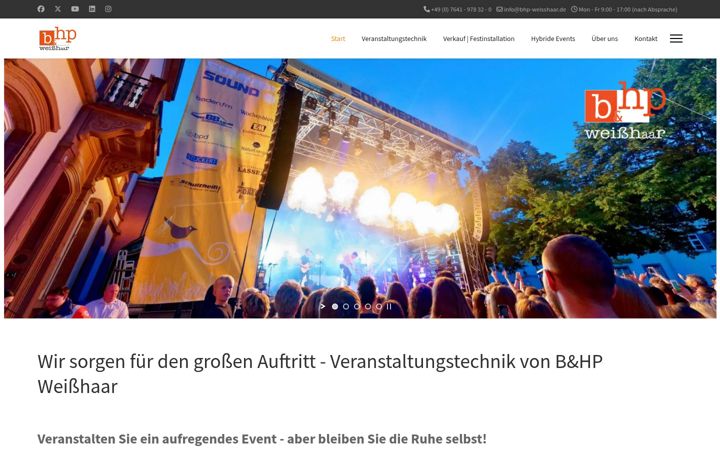 Screenshot of bhp-weisshaar.de