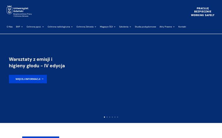 Snímek obrazovky bhp.ug.edu.pl