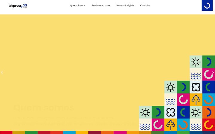 Screenshot stránky bhpress.com.br