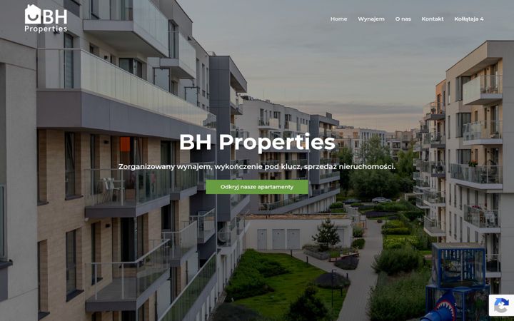 Skjermbilde av bhproperties.pl