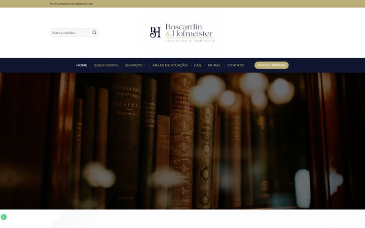 Screenshot of bhpsicologiajuridica.com.br