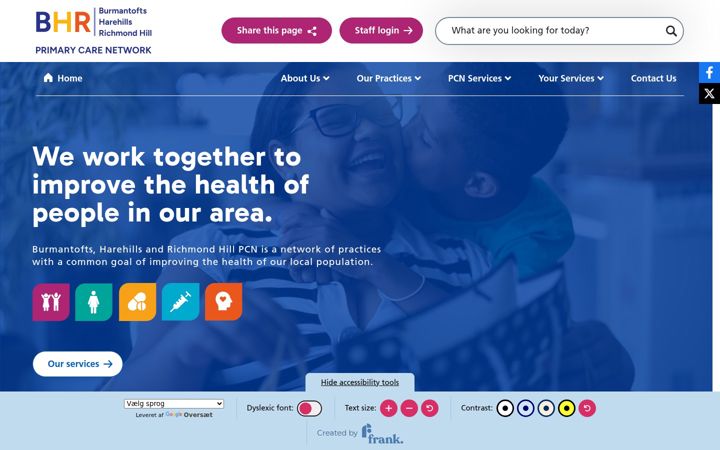 Screenshot von bhrprimarycarenetwork.co.uk