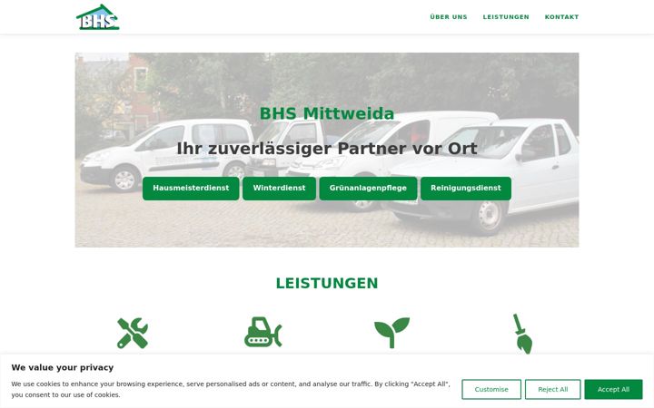 Screenshot stránky bhs-mittweida.de