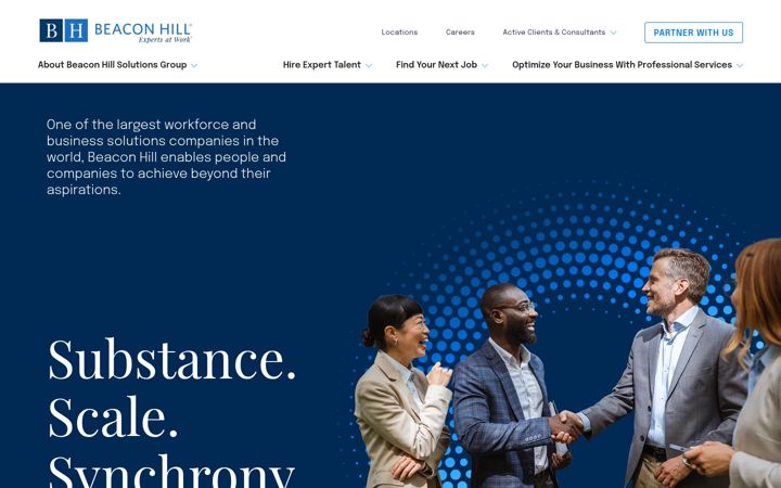 Screenshot of bhsg.com