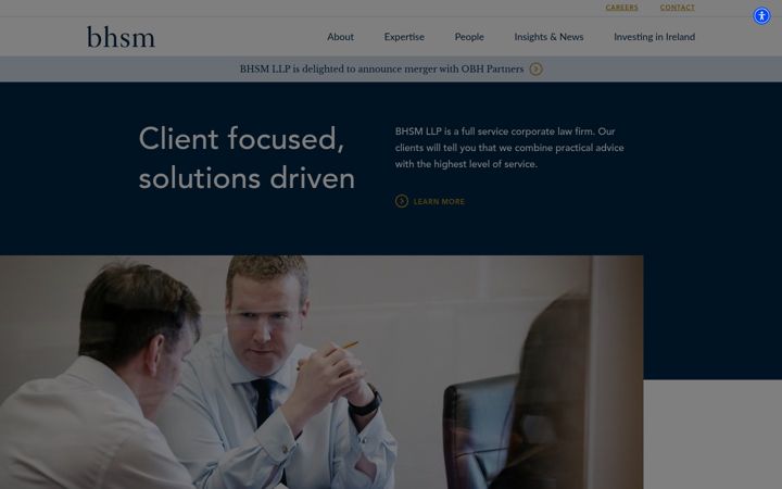 Screenshot of bhsm.ie