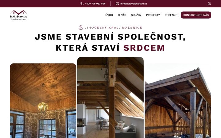 Screenshot of bhstav.cz