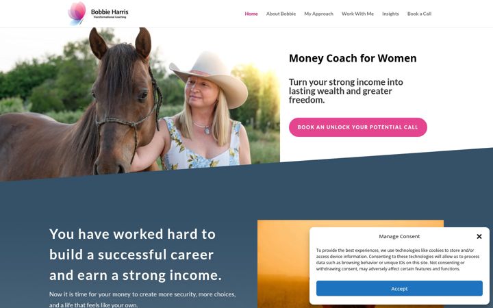 Screenshot of bhtransformationalcoaching.com