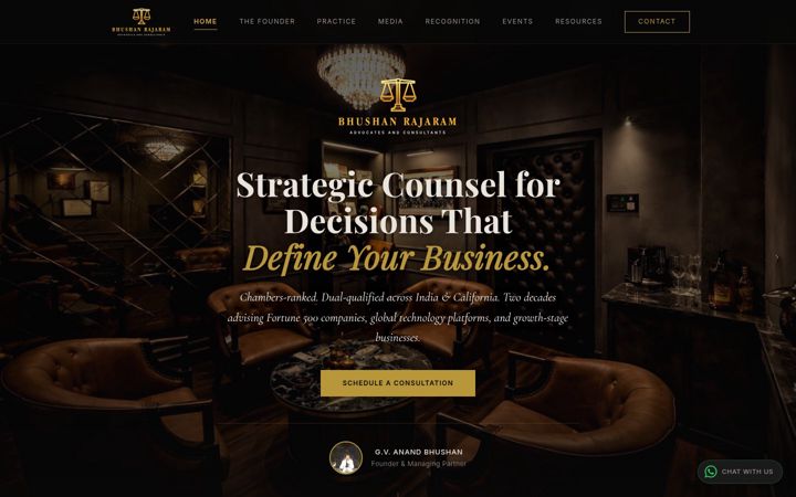 Screenshot of bhushanrajaram.com