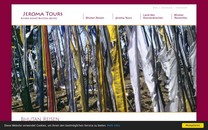 Screenshot of bhutan-reisen.at