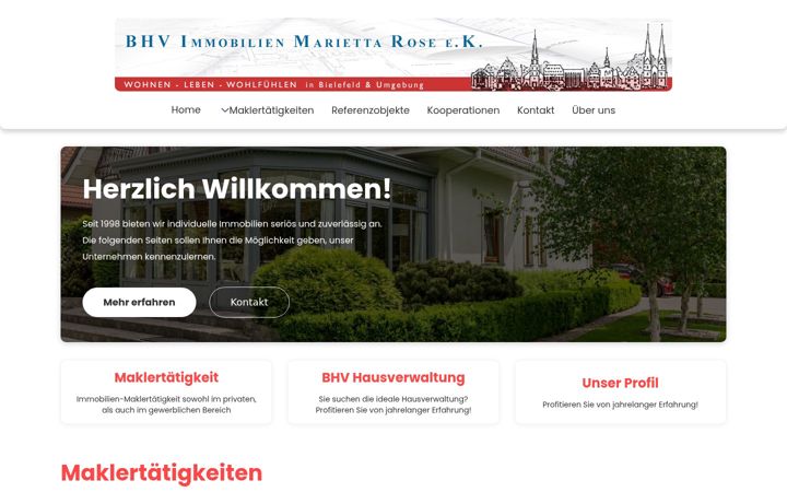 Screenshot of bhv-immobilien.com