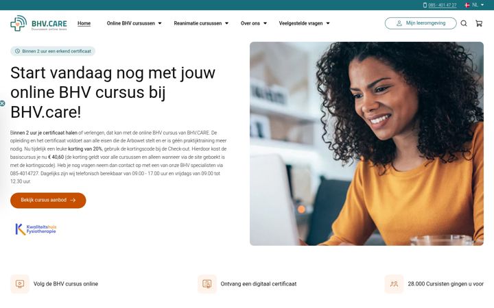 Screenshot of bhv.care