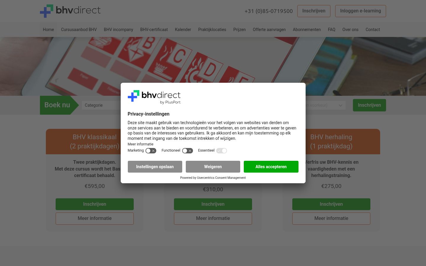 Zrzut ekranu banera zgody wyświetlanego przed jakąkolwiek interakcją