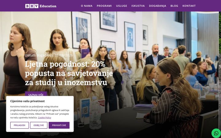Screenshot of bhvedu.com