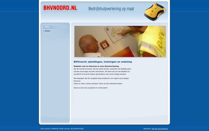 Screenshot of bhvnoord.nl