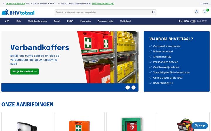 Screenshot of bhvtotaal.nl