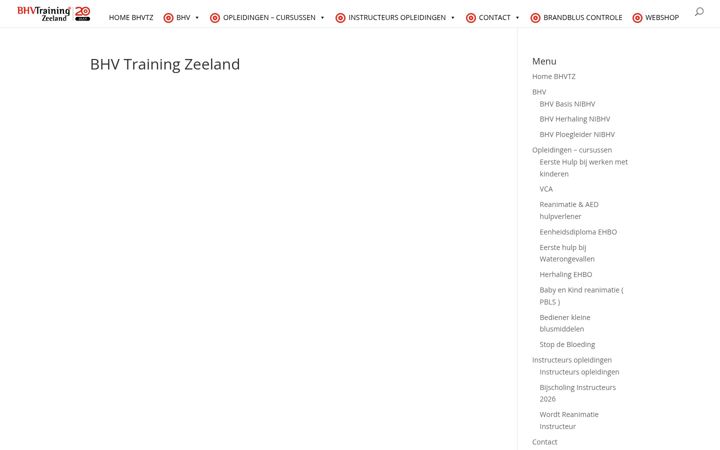 Ekrānuzņēmums no bhvtrainingzeeland.nl