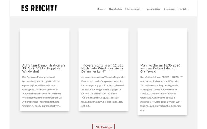 Skjámynd af bi-es-reicht.de