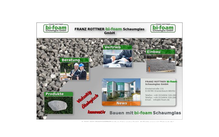 Screenshot of bi-foam.de