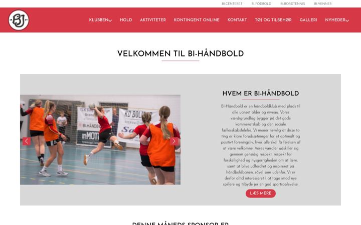 Screenshot of bi-haandbold.dk