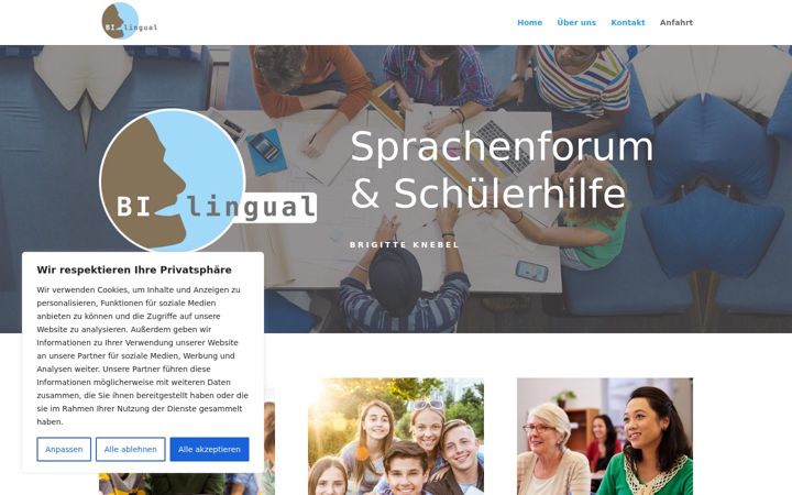 Screenshot of bi-lingual.de