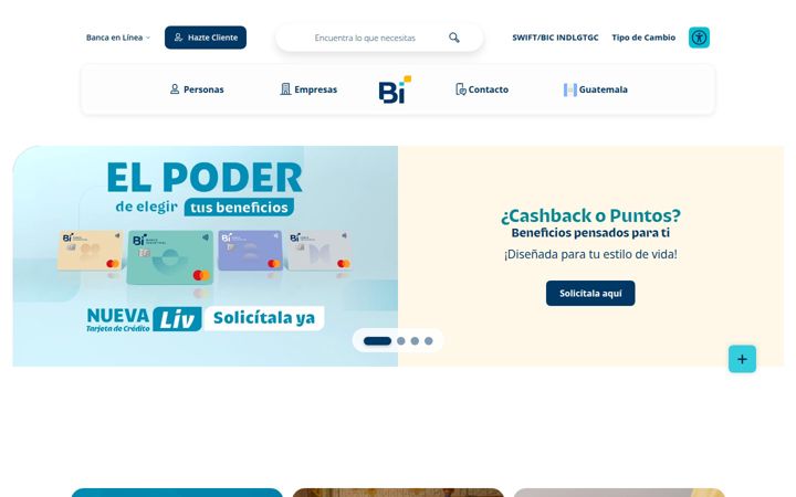 Screenshot of bi.com.gt