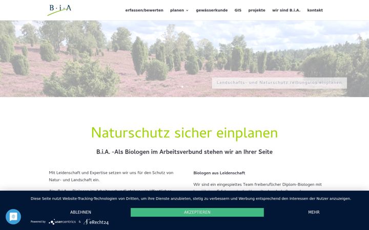 Screenshot of bia-planung.de
