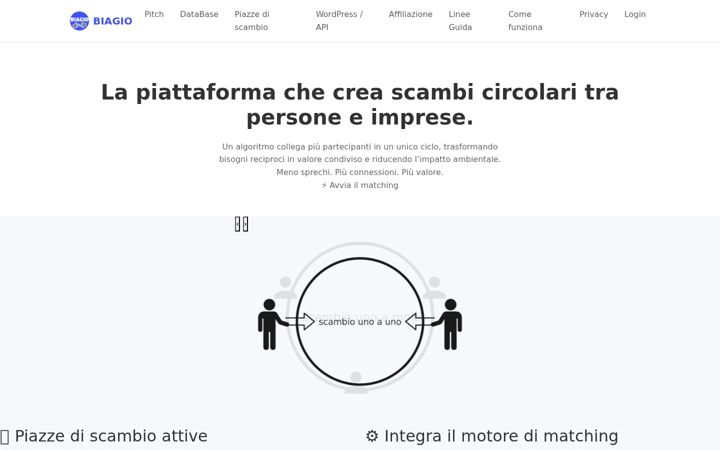 Screenshot von biagio.net