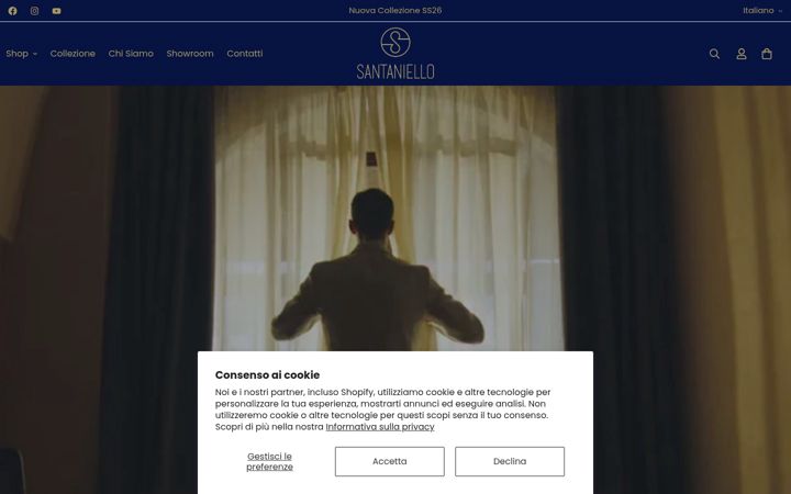 Screenshot of biagiosantaniello.com