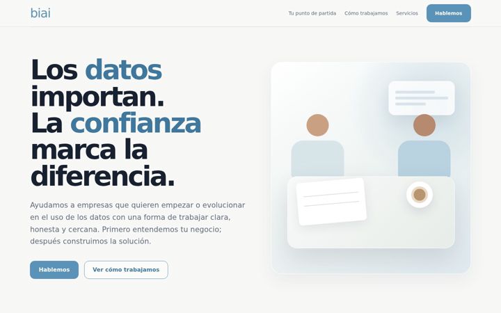 Screenshot of biai.es