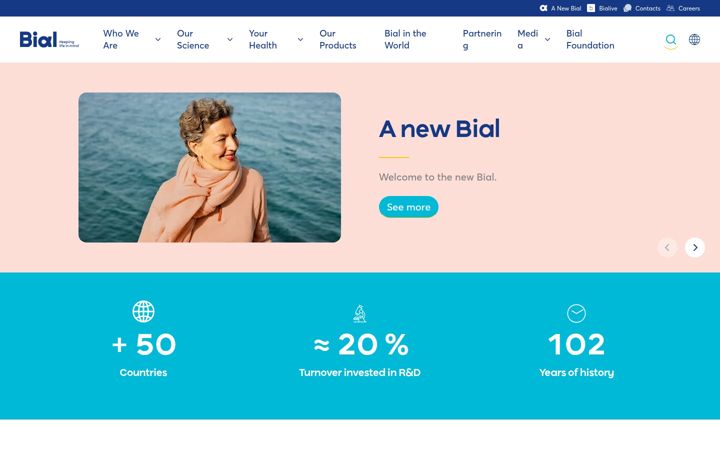 Screenshot of bial.com