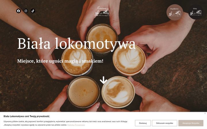 Screenshot of bialalokomotywa.pl