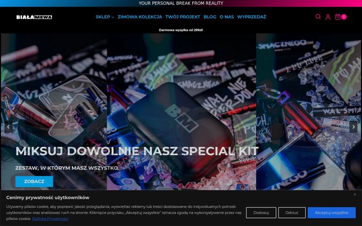 Screenshot of bialamewasklep.pl