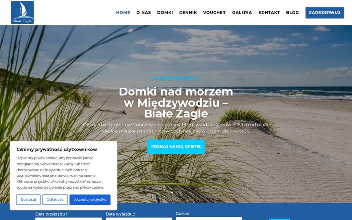 Screenshot of bialezagle.com