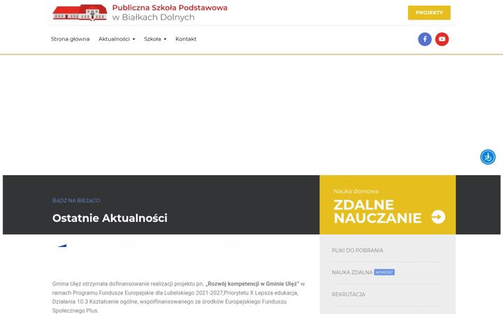 Screenshot of bialki.edu.pl