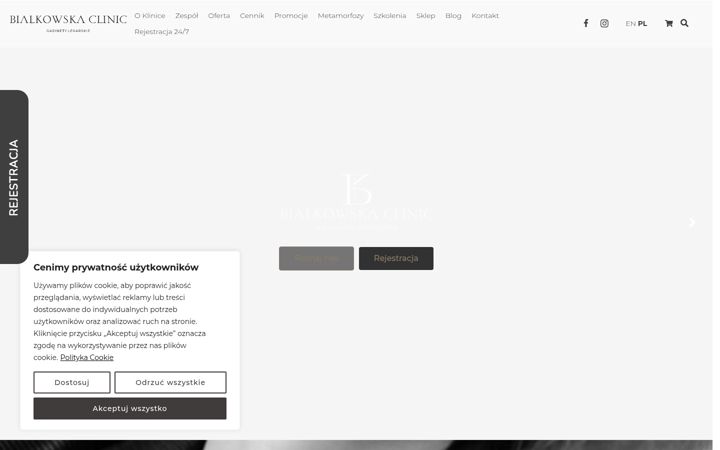 Screenshot of bialkowskaclinic.pl
