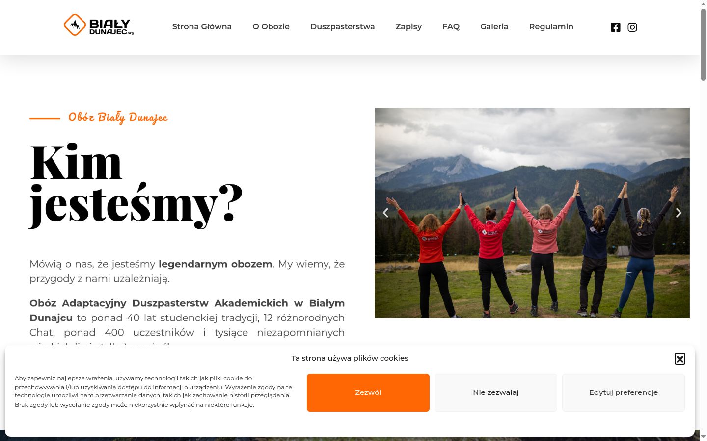 Skærmbillede af samtykkebanneret, som det blev vist før nogen interaktion
