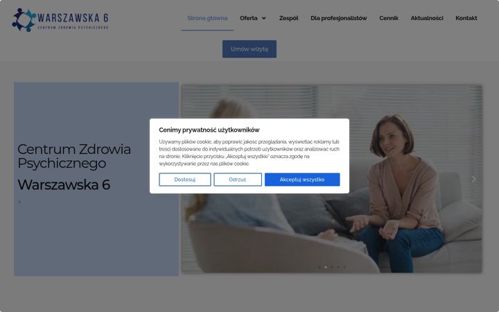 Screenshot stránky bialystok-psychoterapia.com.pl