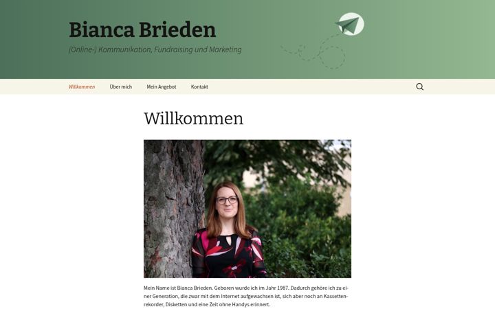 Ekrano kopija bianca-brieden.de