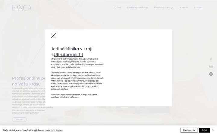 Snímek obrazovky bianca.sk