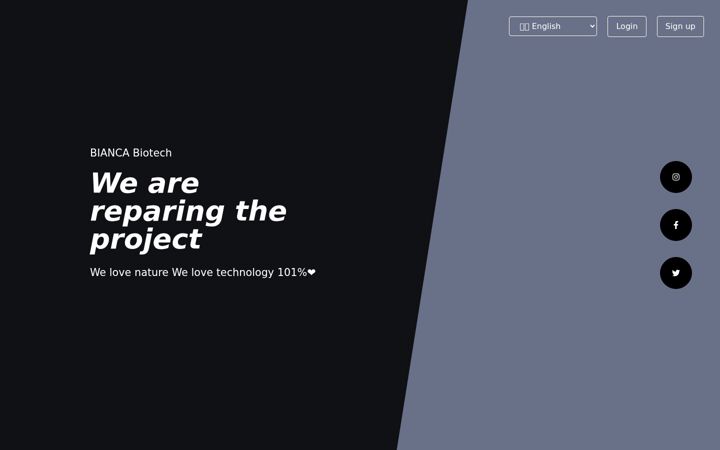 Screenshot of biancabiotech.sk
