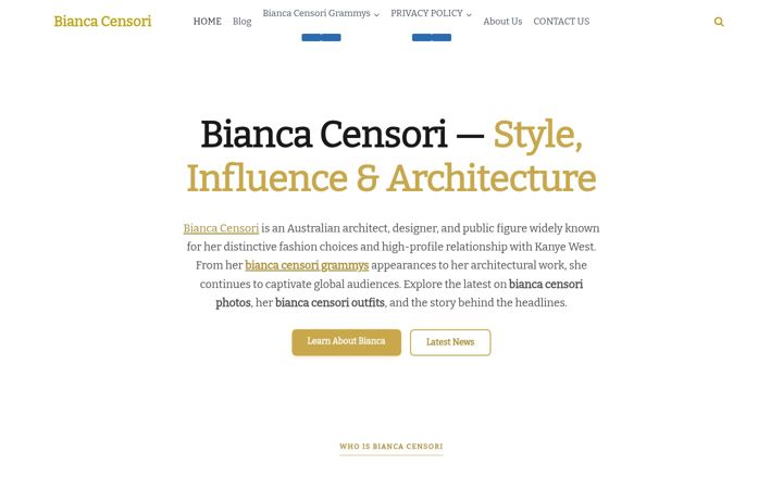 Screenshot von biancacensori.co.uk