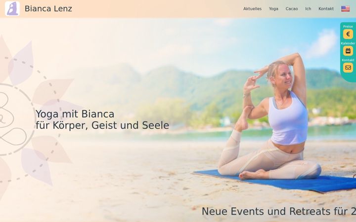 Screenshot of biancalenz.de
