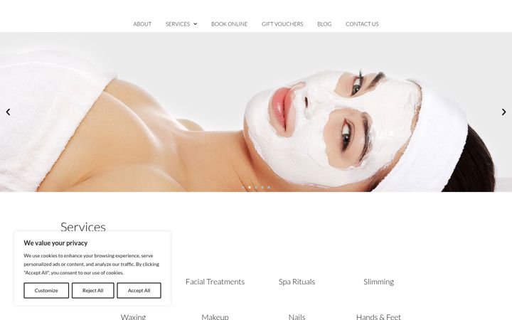 Screenshot of biancamassageandbeauty.com.cy