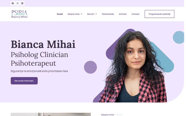 Screenshot of biancamihai.com