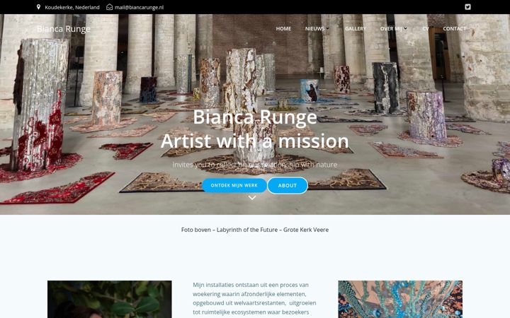 Screenshot of biancarunge.nl