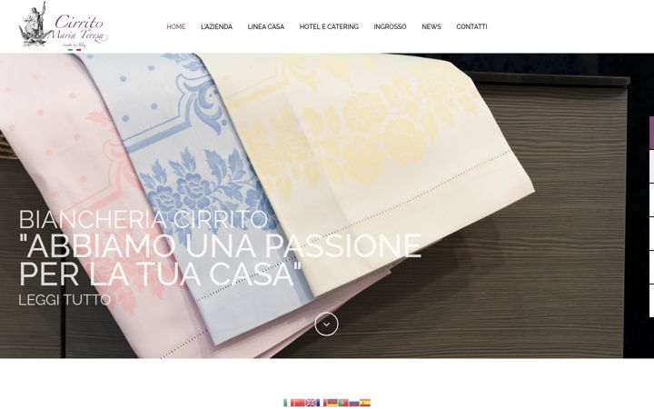 Screenshot of biancheriacirrito.com