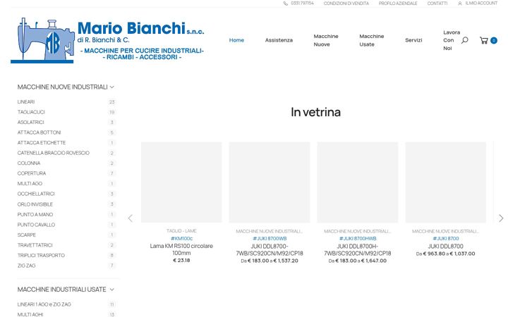 Screenshot of bianchimario.com
